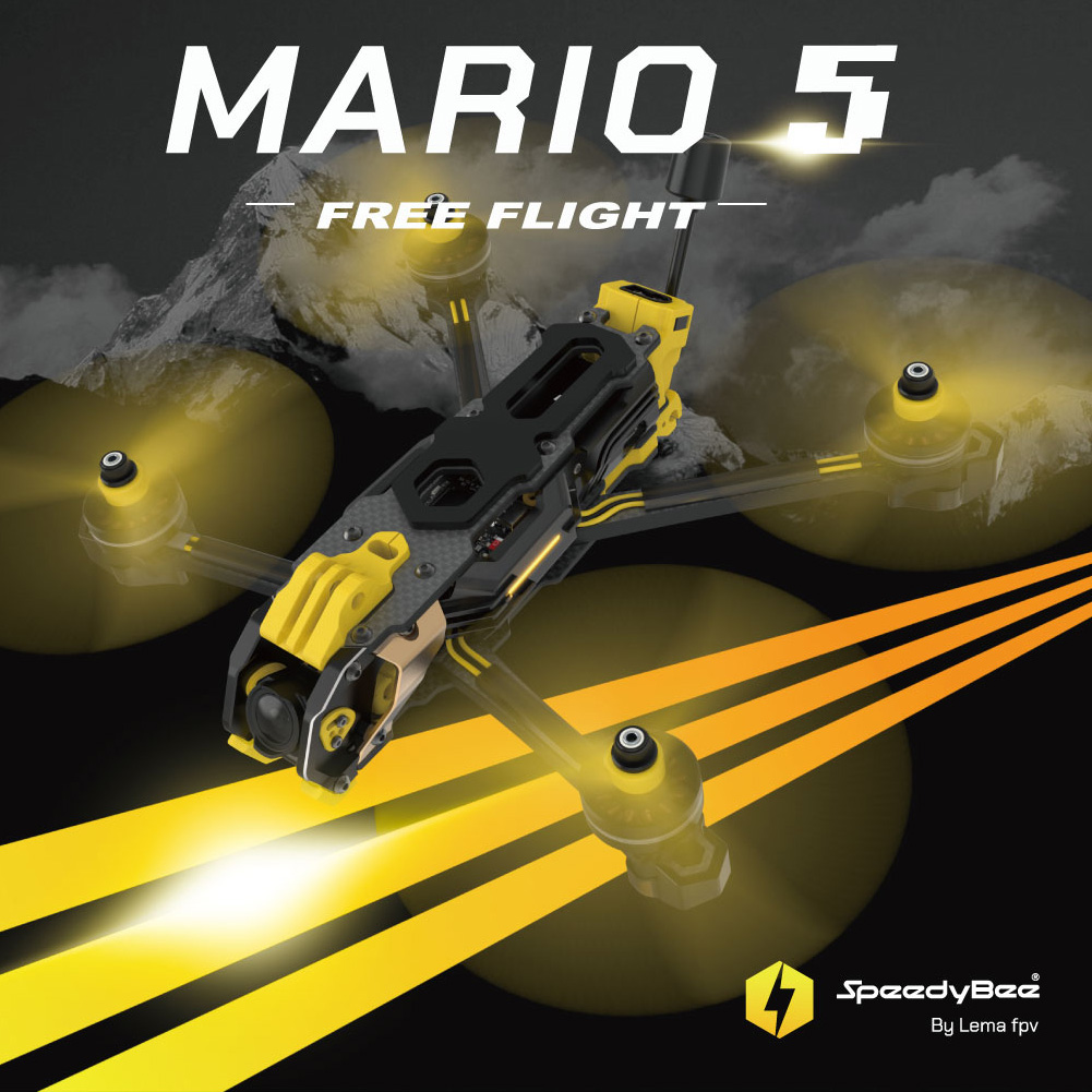SpeedyBee Mario 5 Frame 5 pole - Foxeer Reaper Extreme 2.5W Vtx avaliação e preço