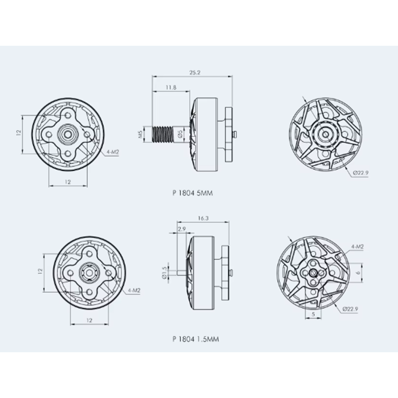 Motor Brushless T-MOTOR P1804  - Foxeer Reaper Extreme 2.5W Vtx avaliação e preço