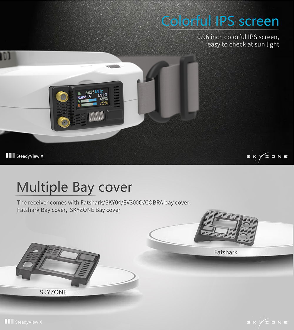 Módulo Receptor SKYZONE Steady - Skyzone Steadyview X Receiver Module avaliação e preço